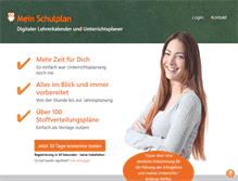 Tablet Screenshot of mein-schulplan.de